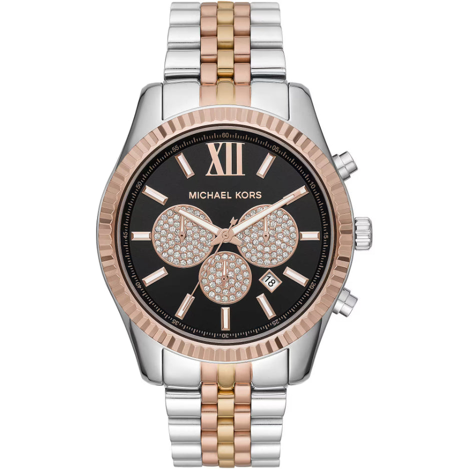 Mk tri tone watch best sale