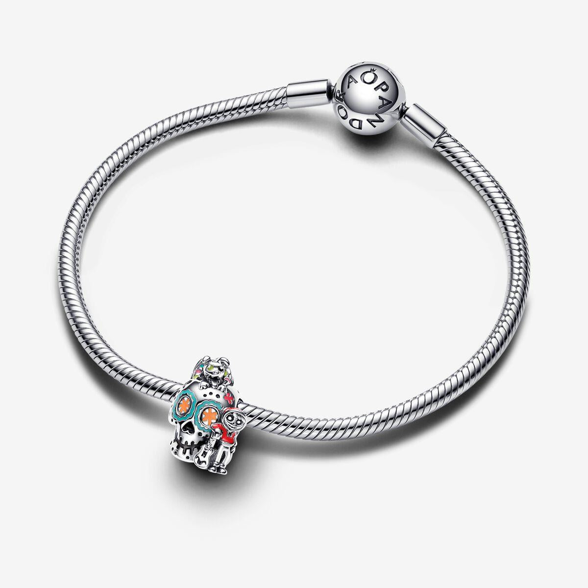 Pandora Disney Pixar Coco Miguel & Dante Skull Glow-in-the-dark Charm