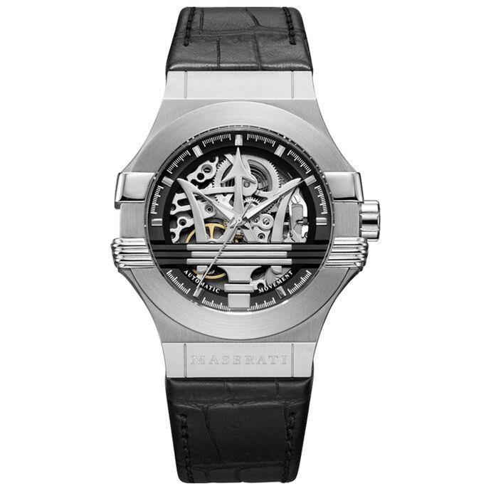 Maserati R8821108001 Potenza Automatic Black Dial Men's Watch - Watch Home™