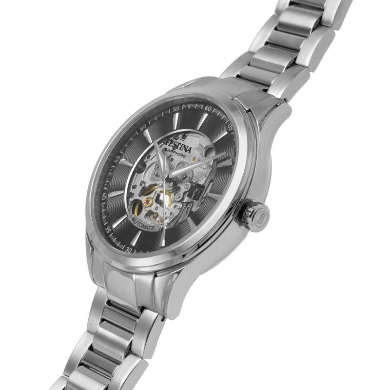 Festina F20536/4 Silver Automatic Skeleton Men's Watch