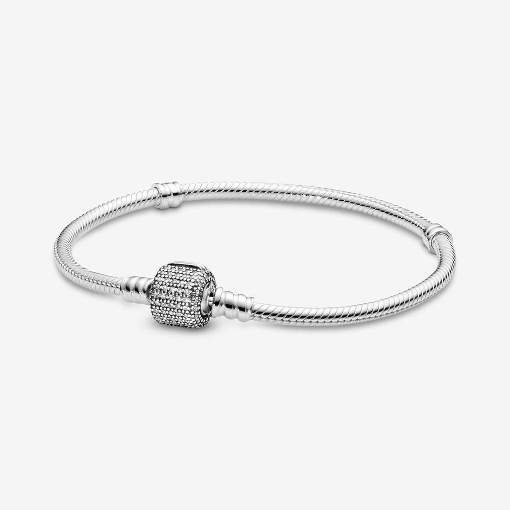 Pandora 590723-18 Sterling Silver Signature Clasp Bracelet - Watch Home™