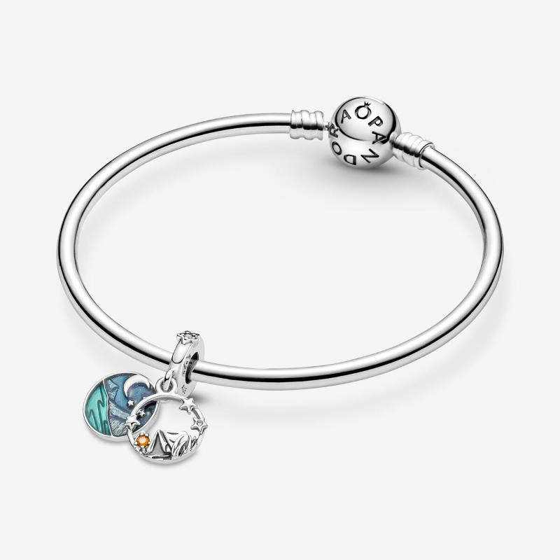 Pandora Camping and Night Sky Double Dangle Charm