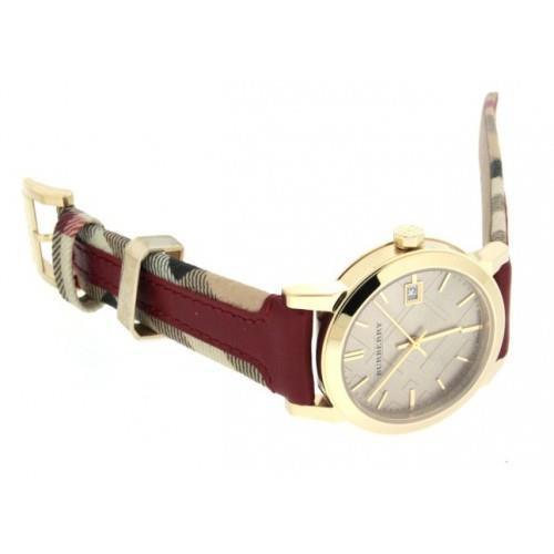 Burberry BU9017 Haymarket Gold Tone Women's Watch - Watch Home™